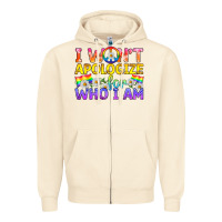 Sandshell LGBTQ I Won't Apologize For Who I Am Zipper Hoodie - BundleAndBundleShop