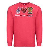 Cardinal Peace Love Veteran Premium Sweatshirt - Bettercallsaul