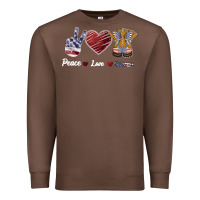 Chestnut Peace Love Veteran Premium Sweatshirt - Bettercallsaul