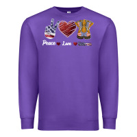 Purple Peace Love Veteran Premium Sweatshirt - Bettercallsaul