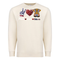 Sandshell Peace Love Veteran Premium Sweatshirt - Bettercallsaul