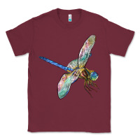 Burgundy Dragon Fly Classic Tee - LillyAllenDesigns