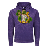 Cloud Purple st patricks day goat horseshoe shamrock Vintage Hoodie - RanaPortraitStore