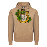 Vintage Coffee st patricks day goat horseshoe shamrock Vintage Hoodie - RanaPortraitStore