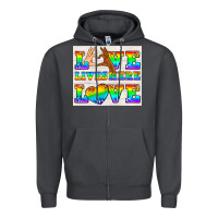 Smoke Western LGBTQ+ Love Lives Here Tumbler Zipper Hoodie - BundleAndBundleShop