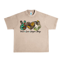 French Oak Peace Love Dorper Sheep Urban Heavy Tee - LillyAllenDesigns