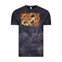 Cloud Black horseshoe cowhide cactus background Vintage Tee - AdoDesignShop