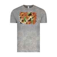 Cloud Rock horseshoe cowhide cactus background Vintage Tee - AdoDesignShop