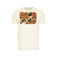 Vintage Arctic horseshoe cowhide cactus background Vintage Tee - AdoDesignShop
