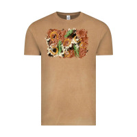 Horseshoe Cowhide Cactus Background Vintage Tee | Teevron
