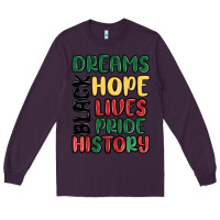 Plum dreams hope lives pride Long Sleeve Tee - MaliasSmallBusiness