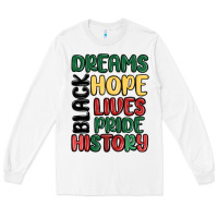 White dreams hope lives pride Long Sleeve Tee - MaliasSmallBusiness
