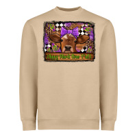 Mushroom happy mardi gras y'all cow Heavyweight Sweatshirt - Jasminsmagicworld
