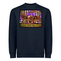 Navy happy mardi gras y'all cow Heavyweight Sweatshirt - Jasminsmagicworld