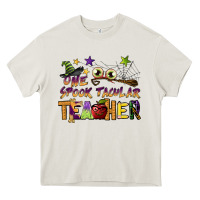 Cream one spook tacular teacher Heavy Core Tee - BarkalooDesign