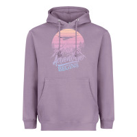 Lavender The Adventure Begins Heavyweight Hoodie - Bettercallsaul