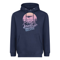 Navy The Adventure Begins Heavyweight Hoodie - Bettercallsaul