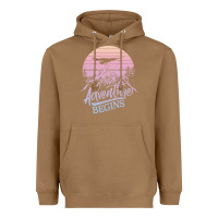 Toasted Coconut The Adventure Begins Heavyweight Hoodie - Bettercallsaul