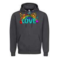 Smoke Western LGBTQ+ Love Rainbow Zipper Hoodie - BundleAndBundleShop