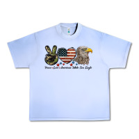 Grape Ice Peace Love American White Sea Eagle Urban Heavy Tee - LillyAllenDesigns