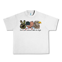 Lunar Rock Peace Love American White Sea Eagle Urban Heavy Tee - LillyAllenDesigns