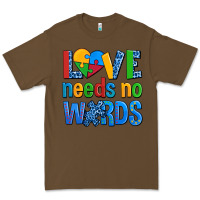 Cacao love needs no words autism Premium Tee - AdoDesignShop