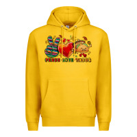 Lemon Peace love tacos Premium Hoodie - NancyCooperArtShop