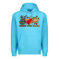 Ocean Blue Peace love tacos Premium Hoodie - NancyCooperArtShop