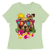Matcha mama bear summer Ladies Tee - texasbilliewilder