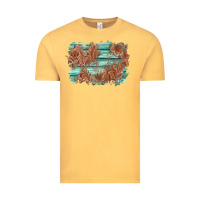 Vintage Mustard wood leather background Vintage Tee - AdoDesignShop