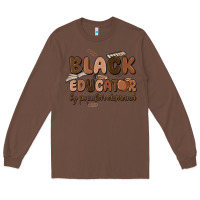 Chestnut black educator by popular demand Long Sleeve Tee - MaliasSmallBusiness