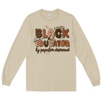 Mushroom black educator by popular demand Long Sleeve Tee - MaliasSmallBusiness