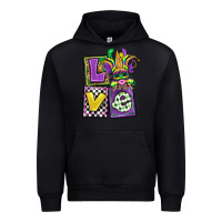 Black love mardi gras Urban Hoodie - OliviaCreatesArt
