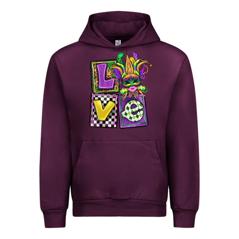 Love Mardi Gras Urban Hoodie by OliviaCreatesArt | Teevron