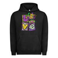Pigment Black love mardi gras Urban Hoodie - OliviaCreatesArt