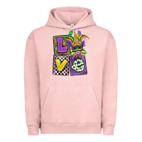 Pigment Salmon love mardi gras Urban Hoodie - OliviaCreatesArt