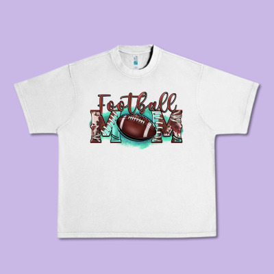 Football Mom Urban Heavy Tee Designed By Barkaloodesign
