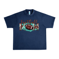 Navy football mom Urban Heavy Tee - BarkalooDesign