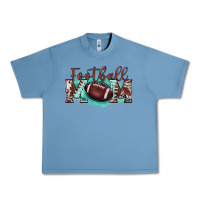 Pebble Blue football mom Urban Heavy Tee - BarkalooDesign