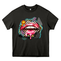 Asphalt race lips Heavy Core Tee - Zillion Design Studio