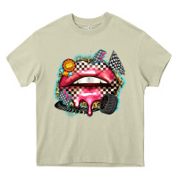 Mossy race lips Heavy Core Tee - Zillion Design Studio