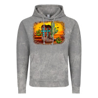Cloud Rock cross sunset backgraund Vintage Hoodie - JahusDesignShop