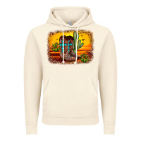 Vintage Artic cross sunset backgraund Vintage Hoodie - JahusDesignShop