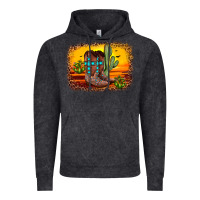 Vintage Black cross sunset backgraund Vintage Hoodie - JahusDesignShop