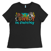 Black cowboy in training Ladies Tee - Zillion Design Studio