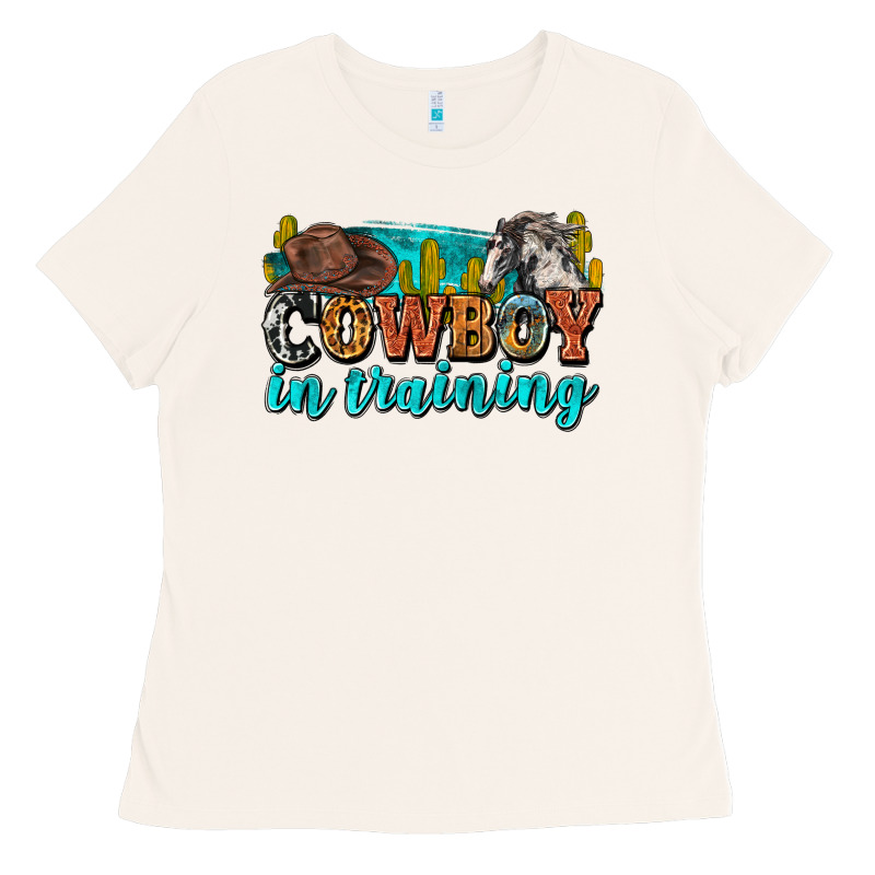 Cowboy In Training Ladies Tee by Zillion Design Studio | Teevron