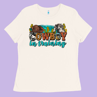 Cowboy In Training Ladies Tee Designed By Zillion Design Studio