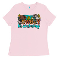 Bubblegum Pink cowboy in training Ladies Tee - Zillion Design Studio