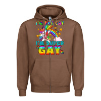 Chestnut LGBTQ I'm Not Gay I'm Super Gay Zipper Hoodie - BundleAndBundleShop
