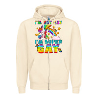 Sandshell LGBTQ I'm Not Gay I'm Super Gay Zipper Hoodie - BundleAndBundleShop